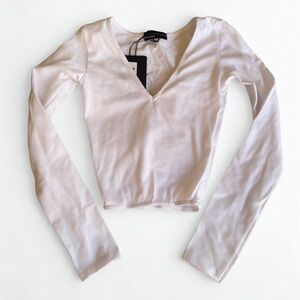 White Long Sleeve Top
